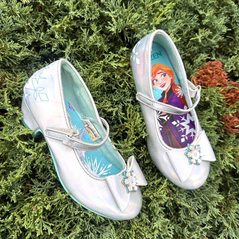 Disney Princess  Elsa Anna Frozen Costume Shoes Toddler Size 10